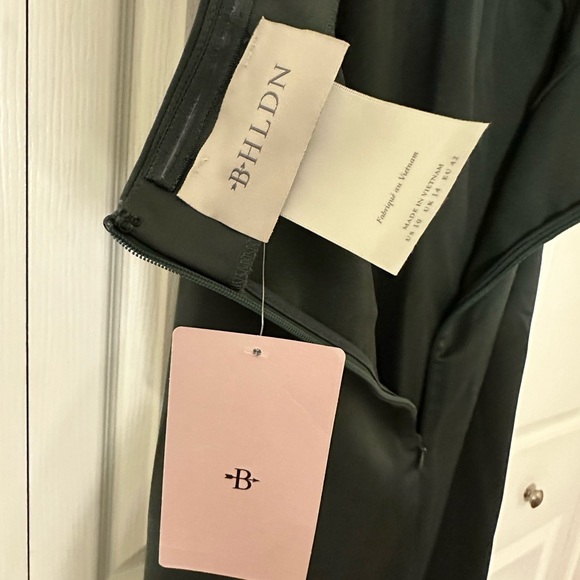 Anthropologie BHLDN Twist Halter Gown Moss - Picture 3 of 3